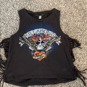 Billabong cut off shirt/ tank top